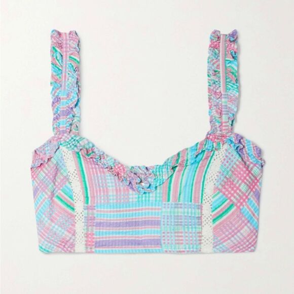 🍭LOVE SHACK FANCY🍭 - Matching crop top + high-rise layered skirt “SET”- XL - Picture 12 of 16